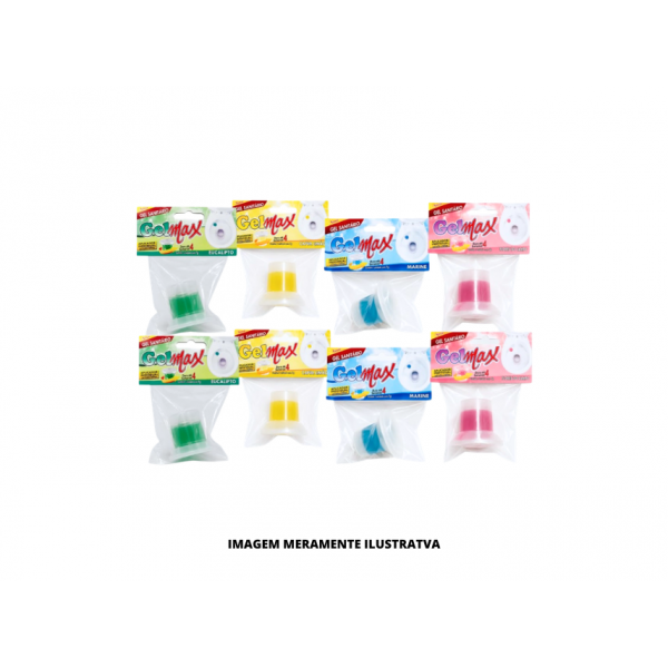 GEL SANITARIO - GELMAX - 7g 6 AROMAS - DP60